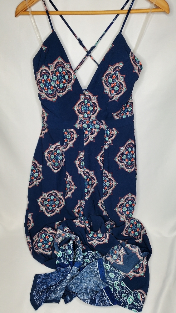 Boho Print Flowy Festival Jumpsuit